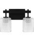 Brenthouse Medium 2-light Bath Light Matte Black