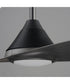 Surf 56 inch 2-Blade Marine Grade Fan w LED Black / Grey Wood