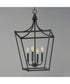 Clifton 4-Light Pendant Black