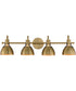 Dusk 4-Light Wall Sconce Satin Brass