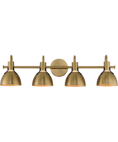 Dusk 4-Light Wall Sconce Satin Brass