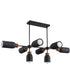 Pompeii 8-Light Pendant Lava / Black