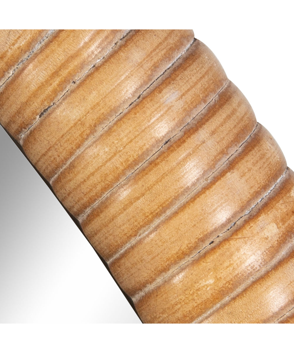 34x34" Wall Mirror in Natural Rattan