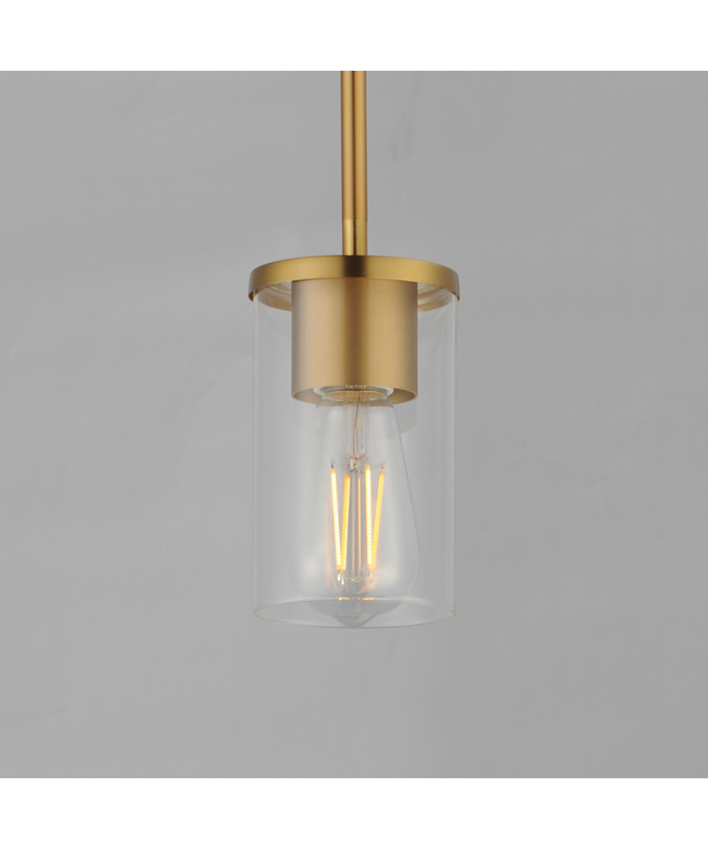 Lateral Mini Pendant Satin Brass