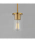 Lateral Mini Pendant Satin Brass