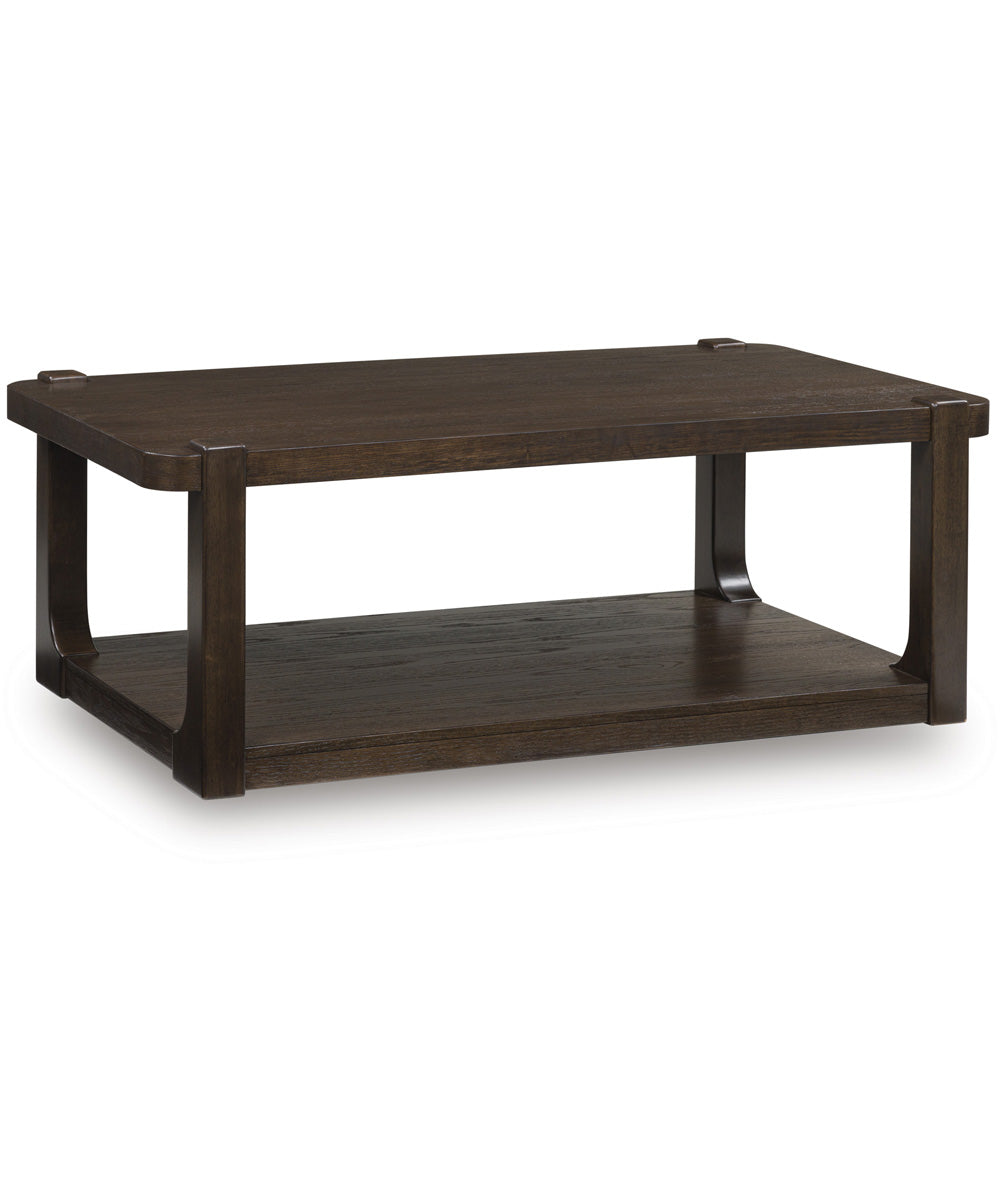 Breckington Rectangular Cocktail Table Dark Brown