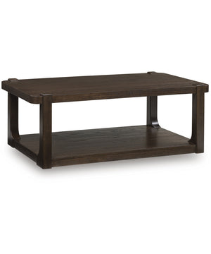Breckington Rectangular Cocktail Table Dark Brown