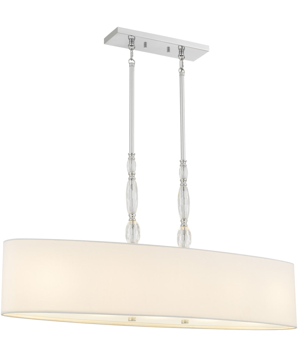 Stone 5-light Island Light Polished Chrome