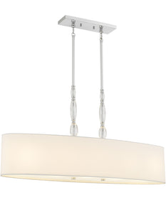 Stone 5-light Island Light Polished Chrome