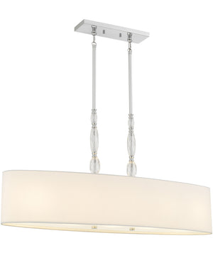 Stone 5-light Island Light Polished Chrome