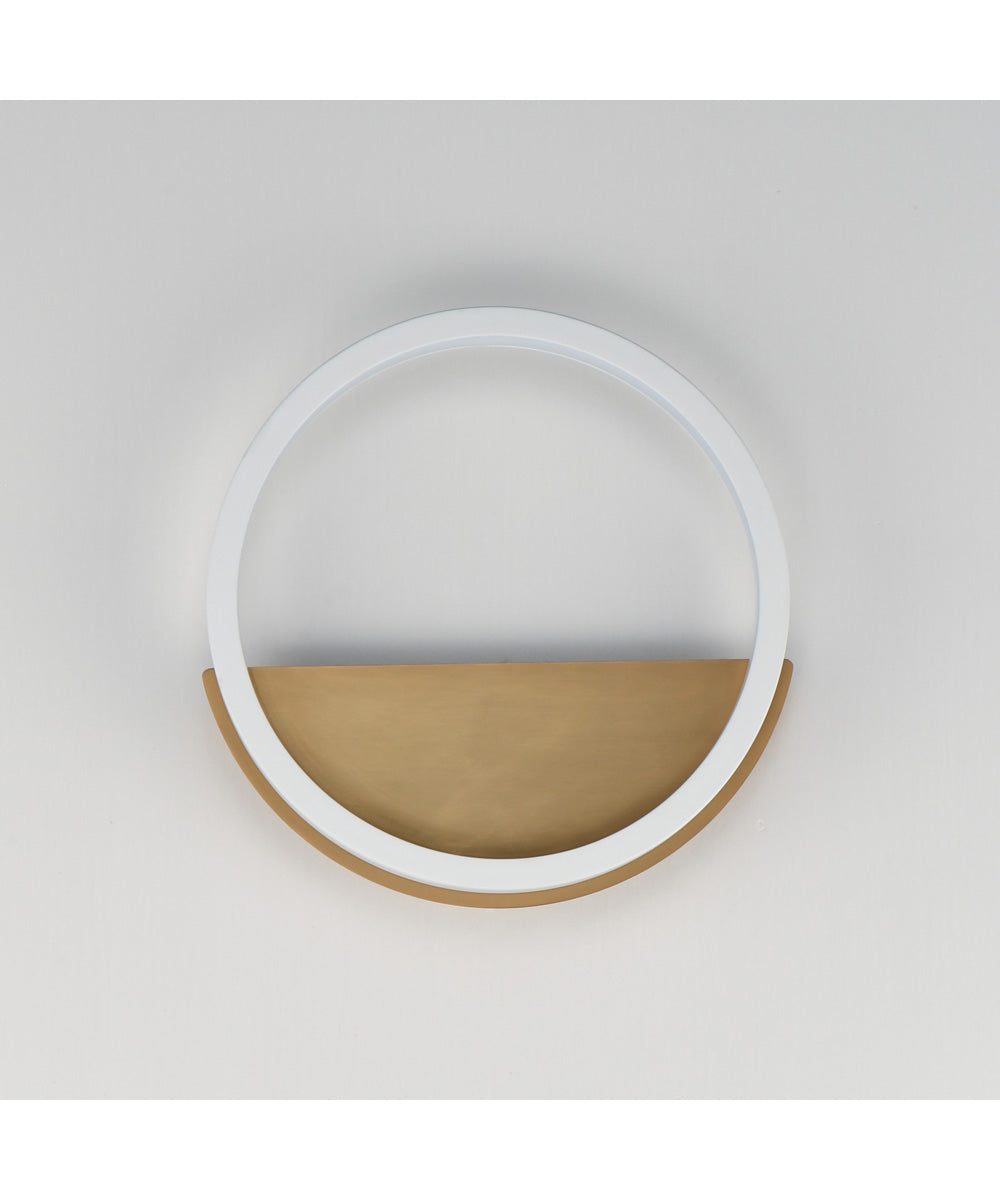 Hoopla LED Wall Sconce White/Gold