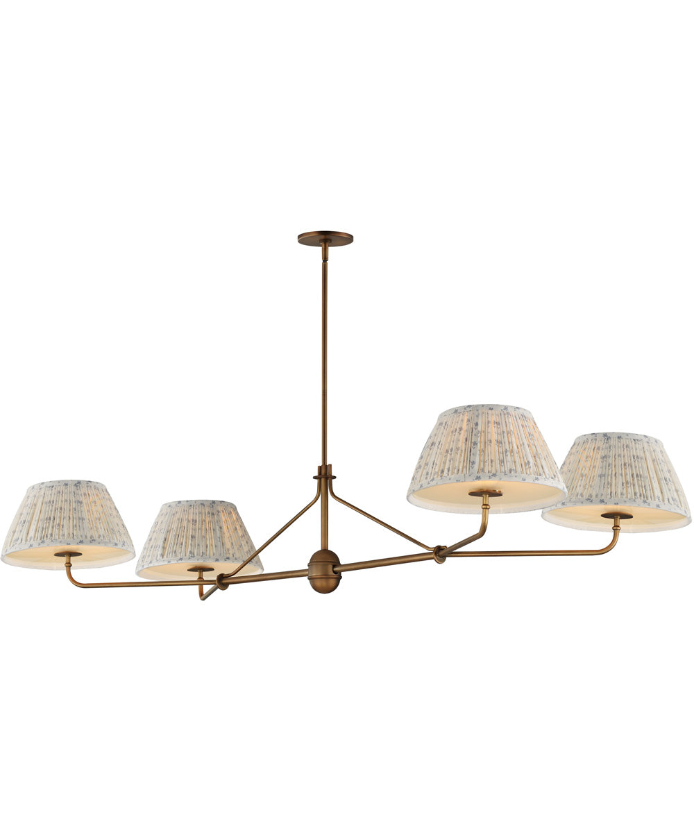 Dunbridge 4-Light Chandelier Weathered Brass