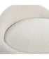 Swirl Swivel Sheepskin Ottoman