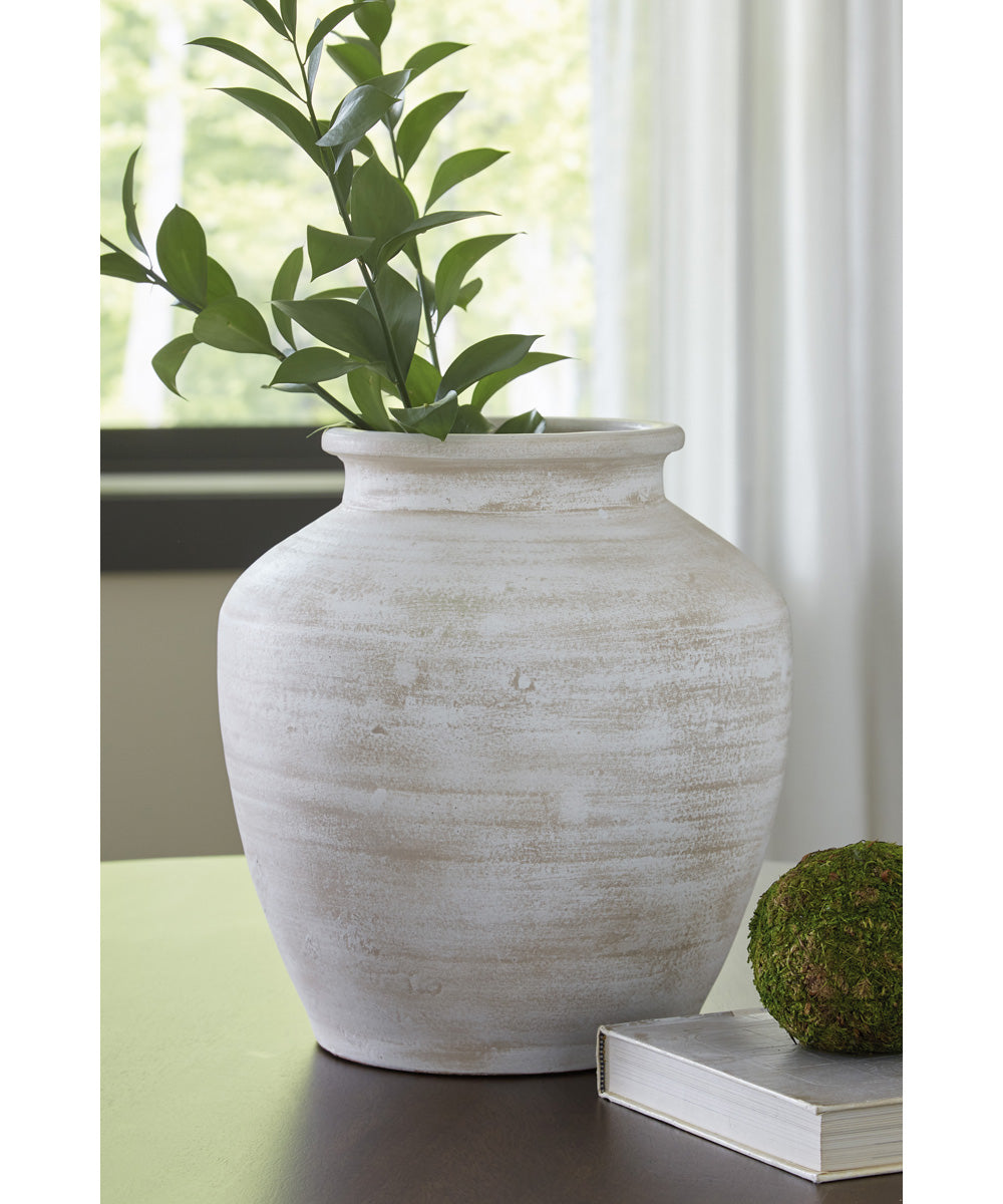Meadie Vase Distressed White