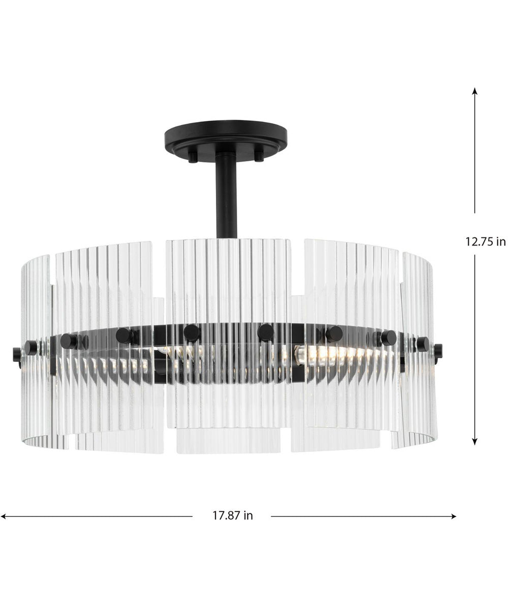 Seville 4-Light Pendant Matte Black