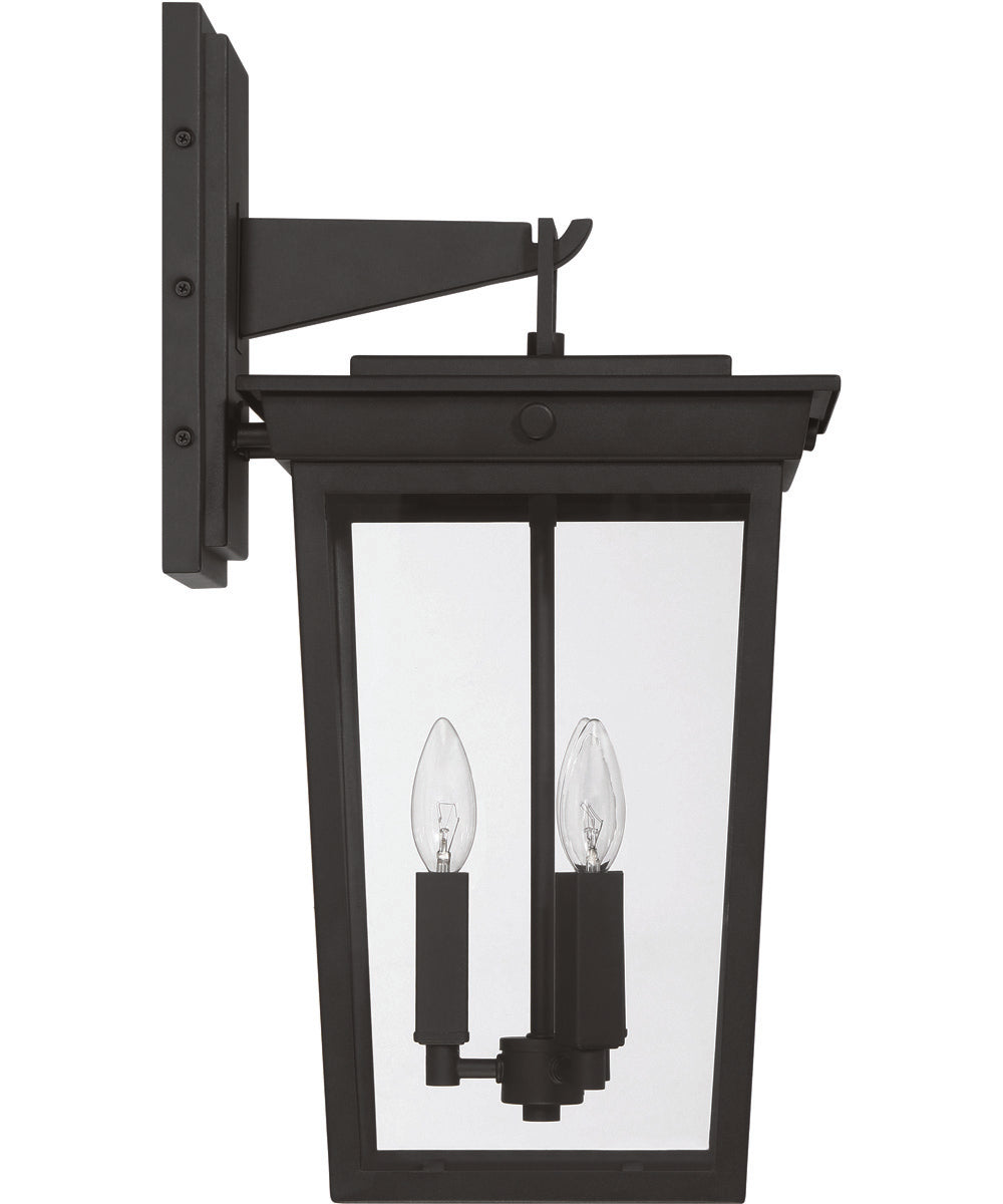 Duncan 3-Light Outdoor Lighting Textured Black
