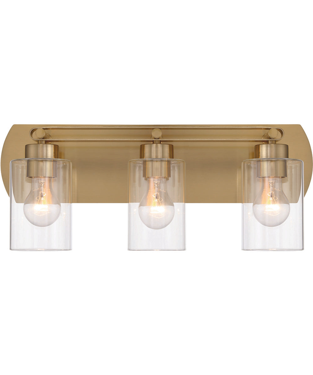 Hendrix 3-Light Lighting Satin Brass