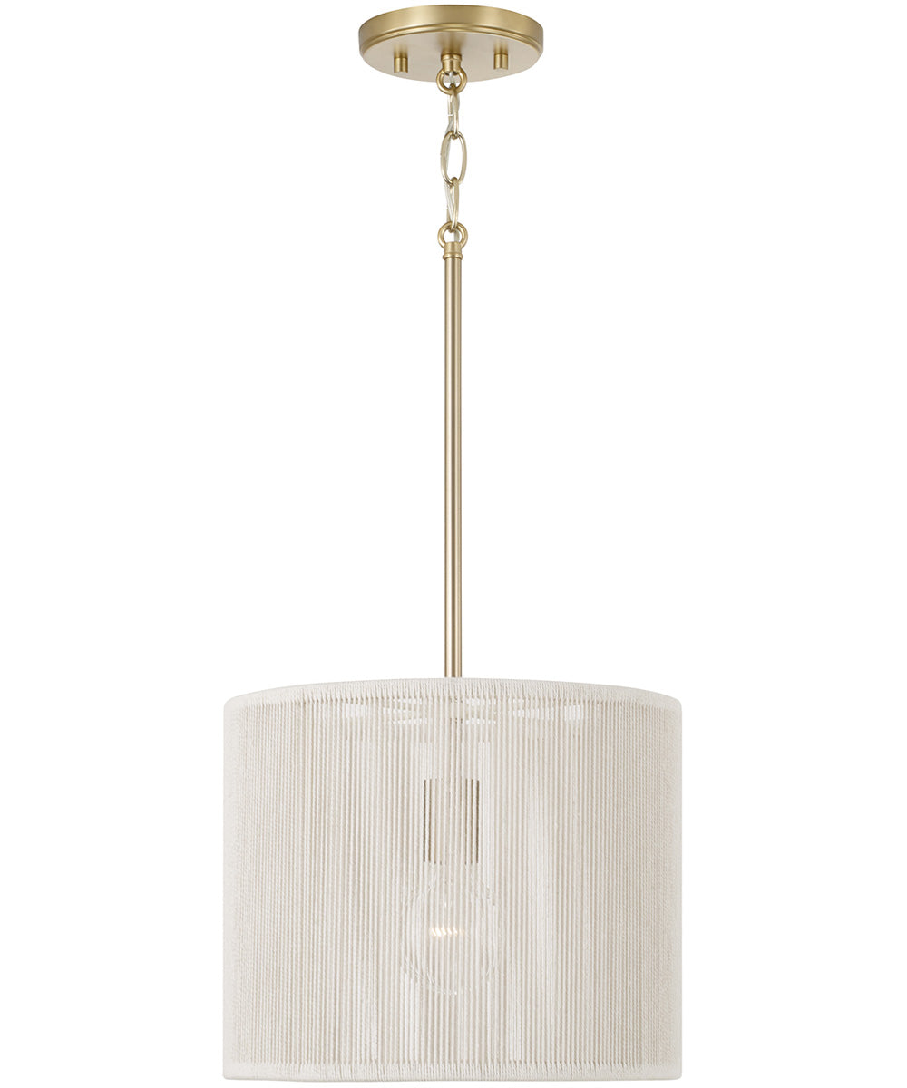 Tara 1-Light Pendant Matte Brass