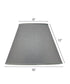 8x16x12 Gray Butcher Linen Empire Hardback Lampshade