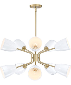 Biba 10 Light Chandelier  Brushed Gold