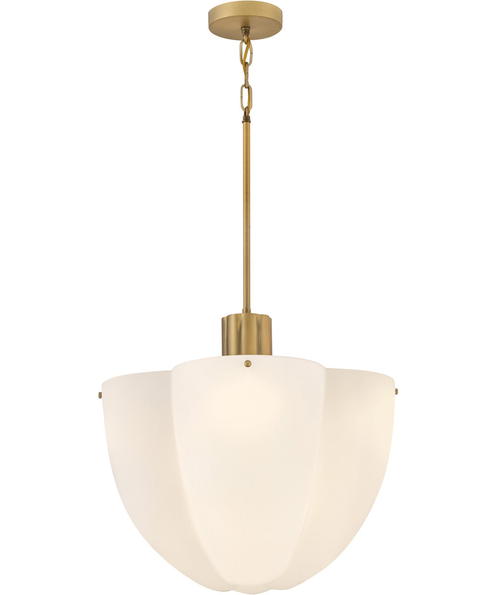 Becca 8-Light Large Pendant in Heritage Brass