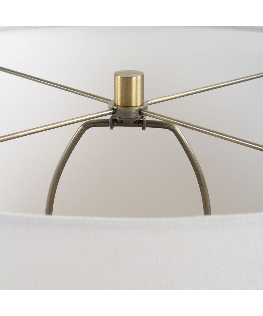 Mirah Olive Glass Table Lamp