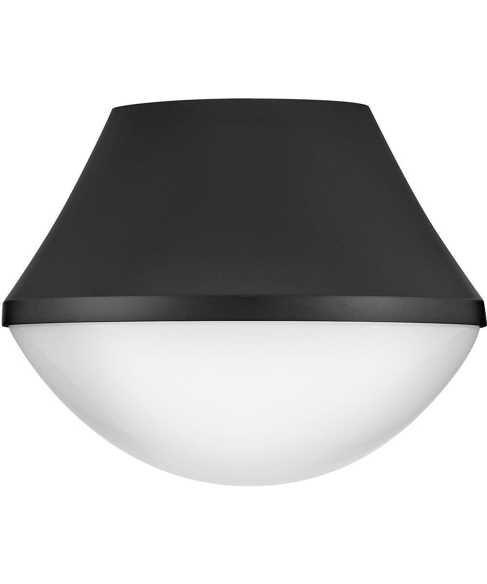 Haddie 1-Light Small Flush Mount in Black