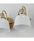 Hollis 3-Light Sconce Natural Aged Brass
