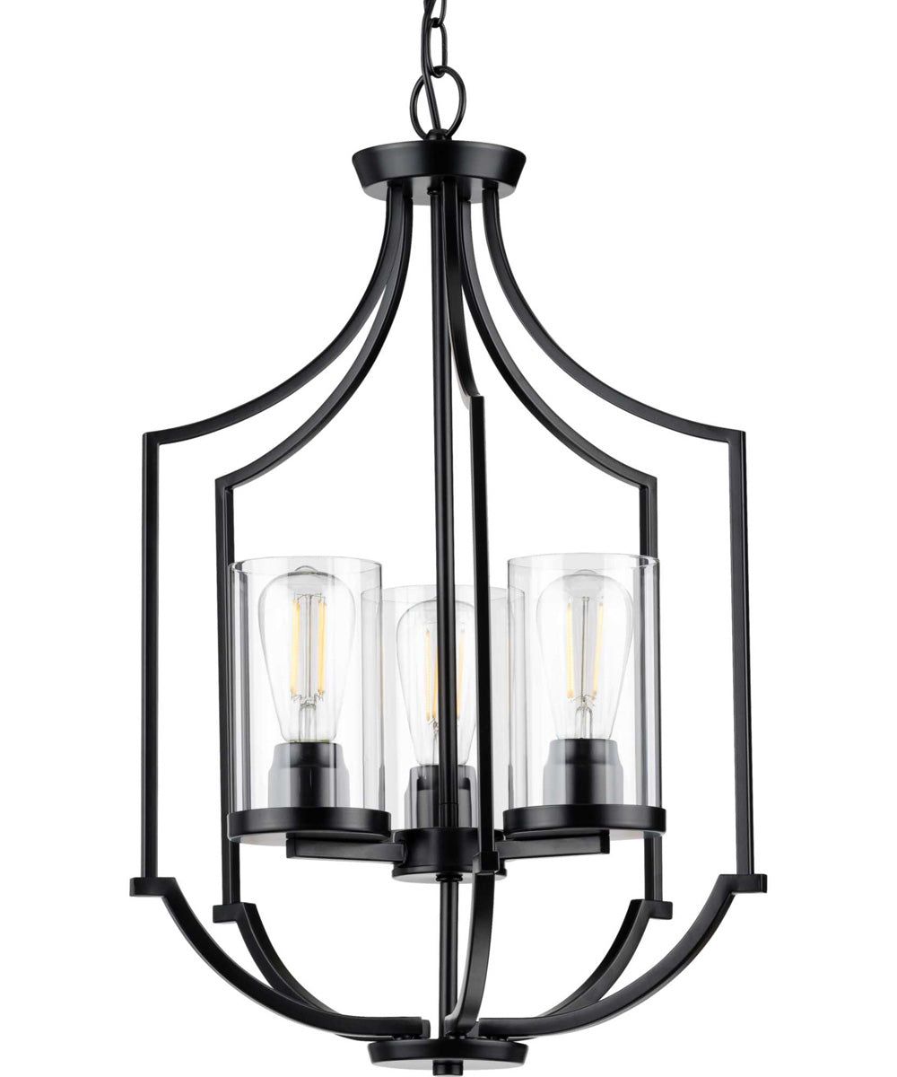 Lassiter 3-Light Foyer Matte Black