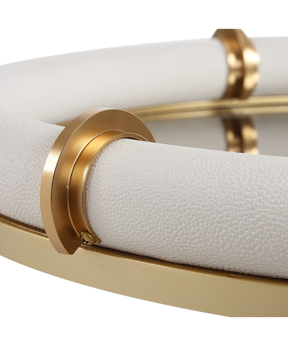 Cyprus Leather Oval Tray