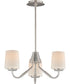 Durham 3-Light Chandelier Satin Nickel