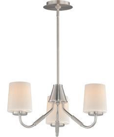 Durham 3-Light Chandelier Satin Nickel