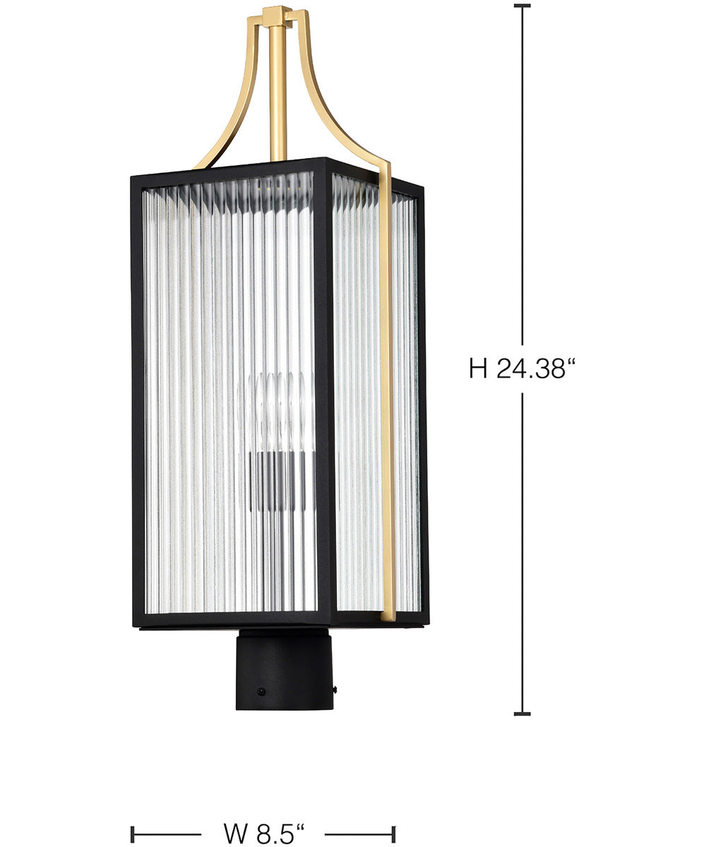 Holden 1-Light Outdoor Black / Gold