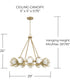 Flora 12-Light Chandelier Buffed Gold