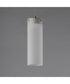 Highball Frosted LED Pendant Satin Nickel