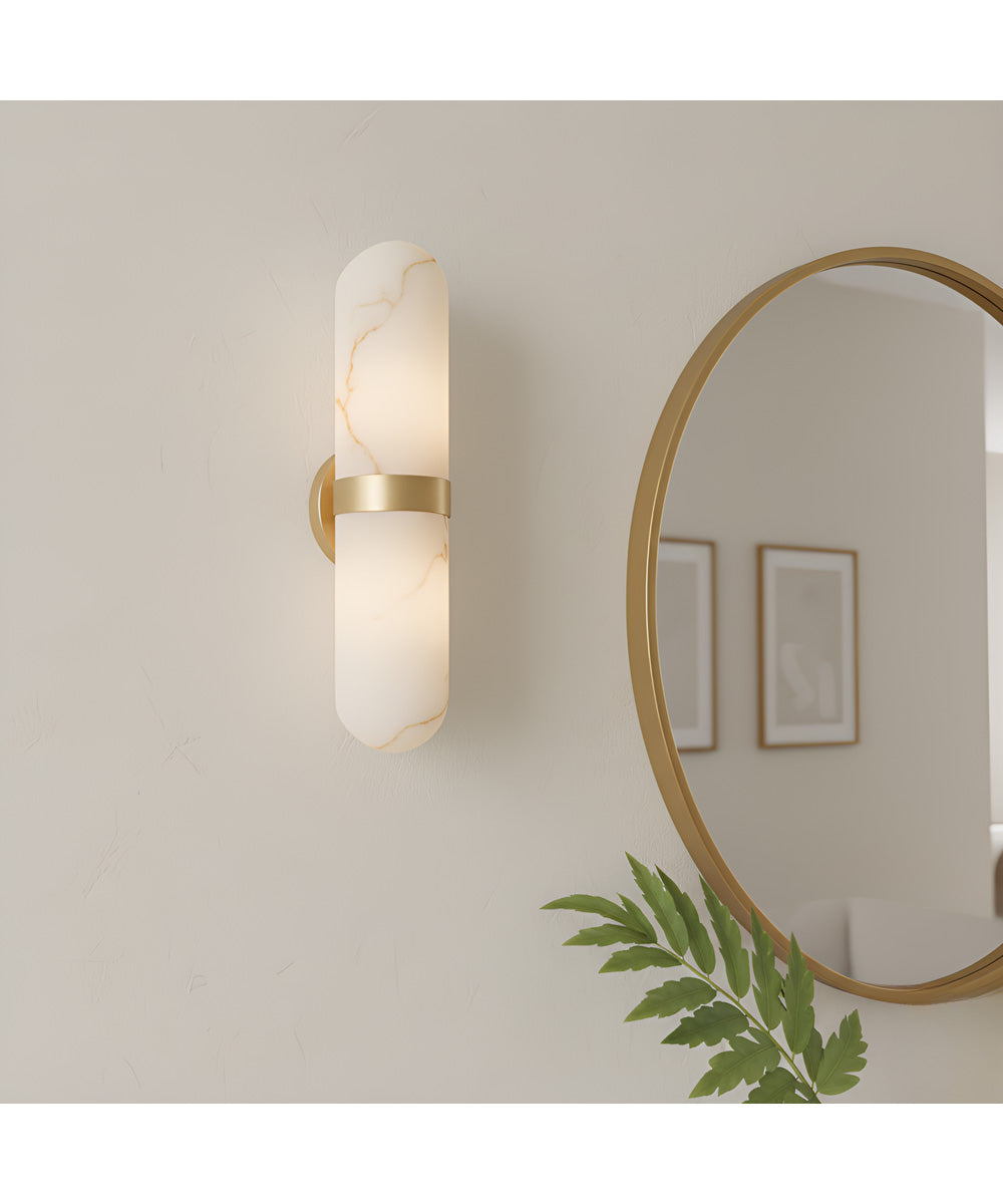 Bree 2-light Wall Sconce Brushed Gold