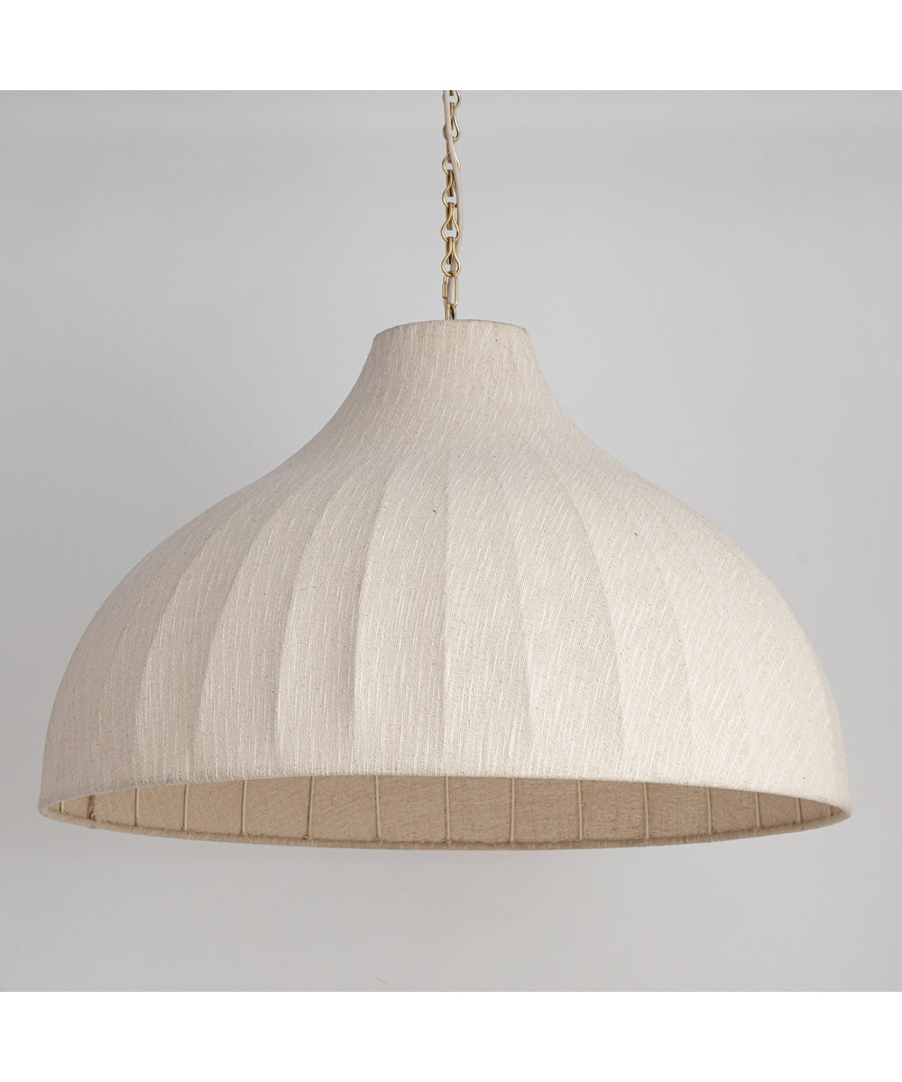 Hearthveil Pendant Natural Aged Brass