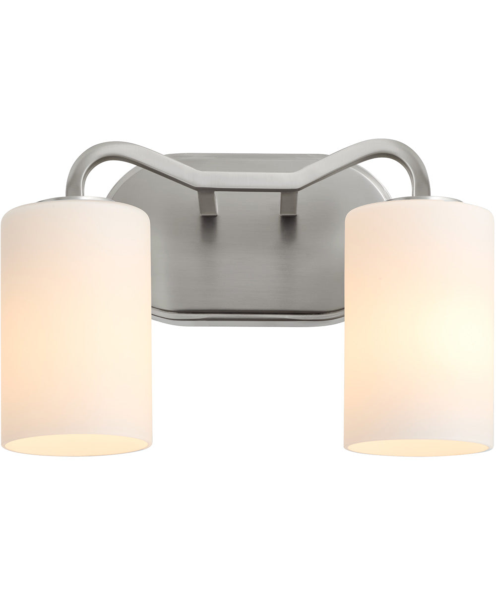 Rutherford 2-light Bath Vanity Light Satin Nickel