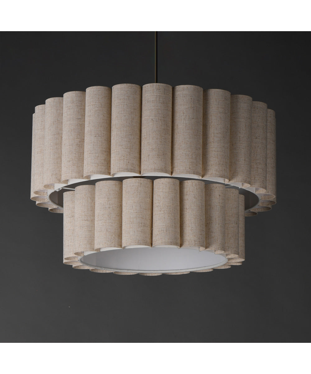 Penelope 4-Light Pendant Natural Aged Brass