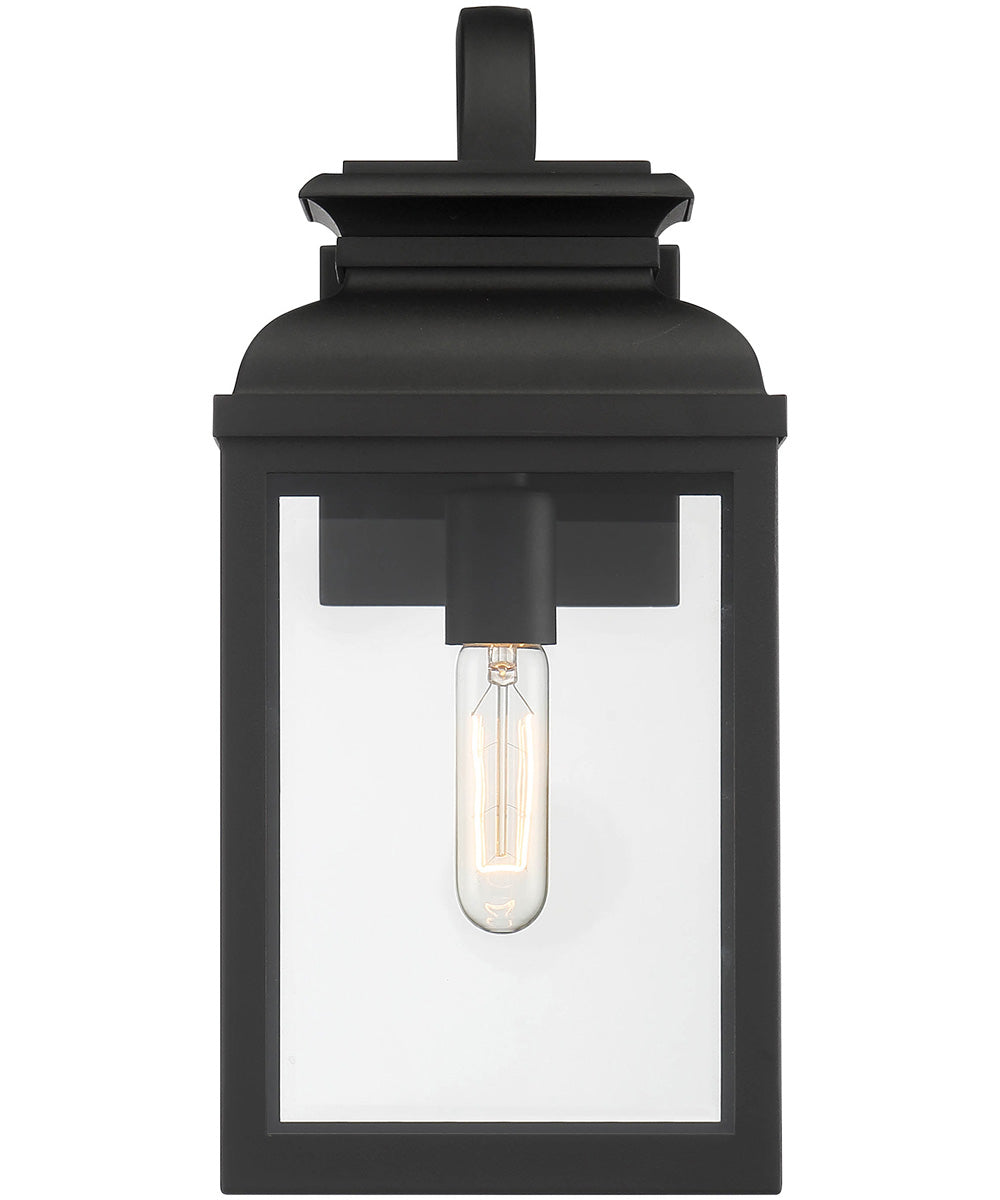 Milton 1 Light Wall Lantern Black