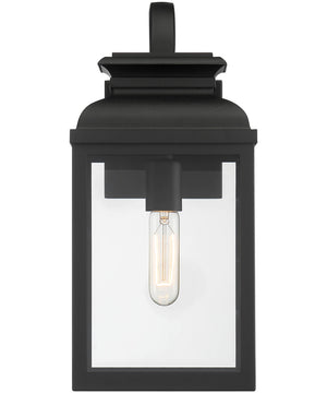 Milton 1 Light Wall Lantern Black