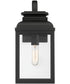 Milton 1 Light Wall Lantern Black