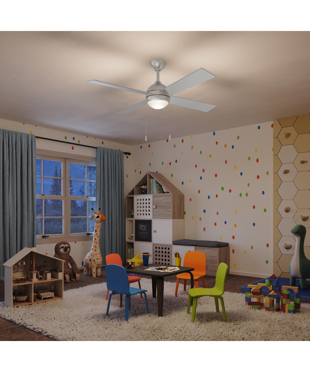 Tavo 52-in. 4-Blade LED Modern Ceiling Fan Brushed Nickel