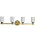 Solara 4-Light Vanity & Wall Natural Brass