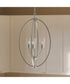 Jheni 3-Light Foyer Pendant with Clear Glass Shades Brushed Nickel