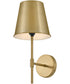Blake 1-Light Medium Single Light Sconce in Lacquered Brass