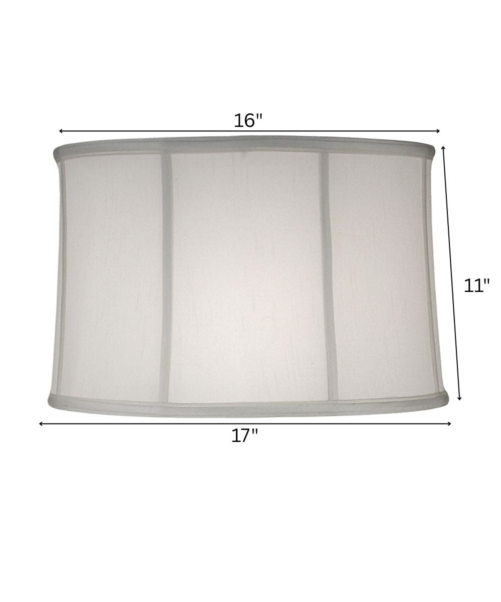 16x17x11 Off White Camelot Drum Softback Lampshade