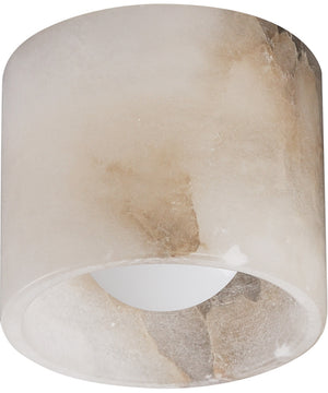 Cava LED Surface Mount White Alabaster