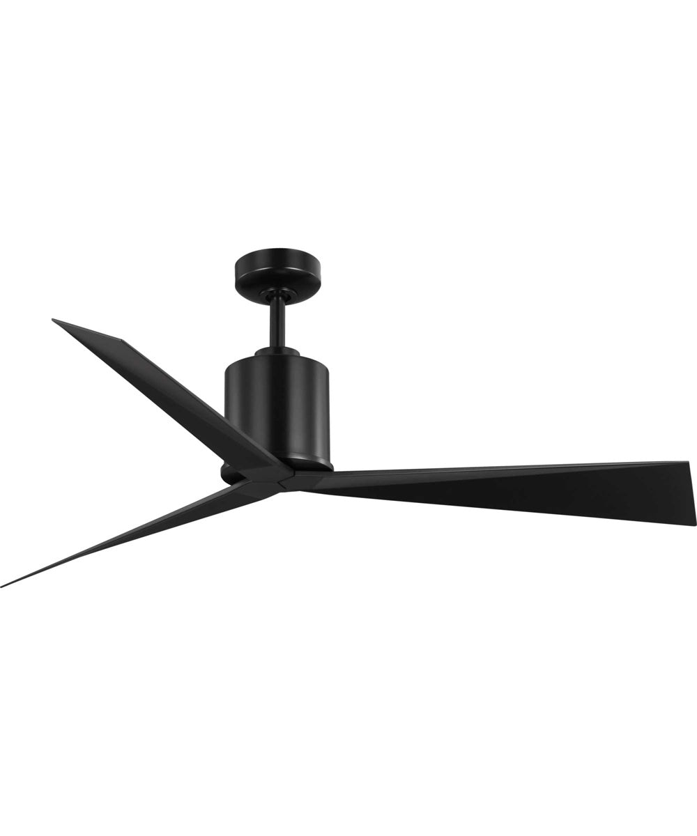 Paso 60-in 3-Blade with Blades Luxe Industrial Ceiling Fan with 3 Speed Remote Control with Wall Bracket Battery included Matte Black
