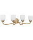 Jacobs 4-light Bath Light Bronze Gold